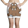 cokelat animal Mini Skirts