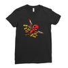 pew pew deadpool Ladies Fitted T-Shirt