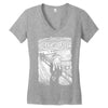 scream for coffee Women's V-Neck T-Shirt