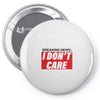 Breaking News i Don't Care Pin-back button