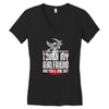 Life After Death Touch My Girlfriend And Find Out Women's V-Neck T-Shirt