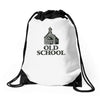 old school Drawstring Bags