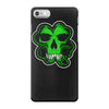 celtic green clover skull patch, irish biker patches iPhone 7 Case