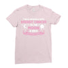 I Love Someone with Breast Cancer to The Moon and Back to Infinity Ladies Fitted T-Shirt