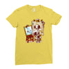 triple beagle portrait Ladies Fitted T-Shirt