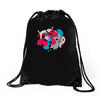 rhino splat Drawstring Bags