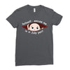 July Peeking Out Baby Boy Ladies Fitted T-Shirt