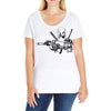 deadpool 4 Ladies Curvy T-Shirt