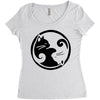 yinyang cats Women's Triblend Scoop T-shirt