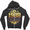 legends are born in 1988 hoodie 5 Zipper Hoodie