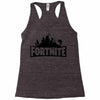 fortnite logo black Racerback Tank