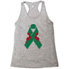liver ribbon and rose Racerback Tank