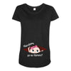 Disculpame Ya Es Febrero? Maternity Scoop Neck T-shirt
