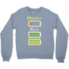 mommy low battery low energy Crewneck Sweatshirt