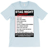 funny stag night checklist, ideal gift, christmas present T-Shirt