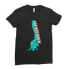 book dinosaurs Ladies Fitted T-Shirt