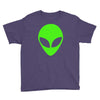 uomo alieno ufo stampa verde fluo divertente mitiche Youth Tee