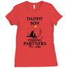 daddy and son fishing partners for life Ladies Fitted T-Shirt