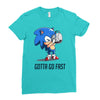 caffeine boost Ladies Fitted T-Shirt