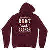 i have two titles aunt and dogmom and i rock them both with roses Unisex Hoodie