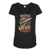 never surrender Maternity Scoop Neck T-shirt