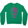 two coloured skull Crewneck Sweatshirt