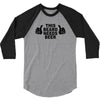beard t shirt funny t shirt beer tshirt cool shirt mens tshirt austin 3/4 Sleeve Shirt