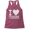 i love jogging Racerback Tank