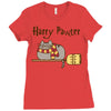 Pusheen the Cat Harry Potter Ladies Fitted T-Shirt