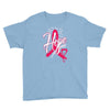 breast cancer awareness hope ribbon heart Youth Tee