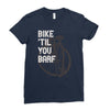 bike 'til you barf Ladies Fitted T-Shirt