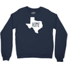 home texas outline Crewneck Sweatshirt