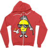 light blub guy Zipper Hoodie