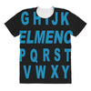alphabet abc elemno All Over Women's T-shirt
