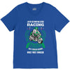 I am A Racing Grandpa Like A Regular Grandpa Only V-Neck Tee