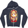 brown bear Zipper Hoodie