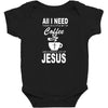 coffee and jesus Baby Bodysuit