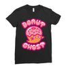 donut ghost Ladies Fitted T-Shirt