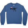 t rex skeleton santa claus Crewneck Sweatshirt