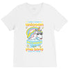 5  unicorn stab idiots V-Neck Tee