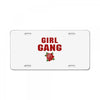 Girl Gang License Plate