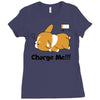 corgi cute puppy low battery charge me Ladies Fitted T-Shirt