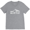 blue cat records V-Neck Tee