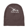 t rex hates push ups Baby Beanies