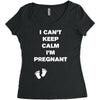 I Can't Keep Calm I'm Pregnant Women's Triblend Scoop T-shirt