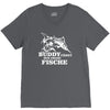 buddy f&auml;ngt nur gro&szlig;e fische funny V-Neck Tee