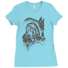 wolf princess warrior Ladies Fitted T-Shirt
