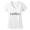 cawfee Women's V-Neck T-Shirt