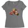 super ryu kart Women's Triblend Scoop T-shirt