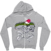 don't step on the grass Zipper Hoodie